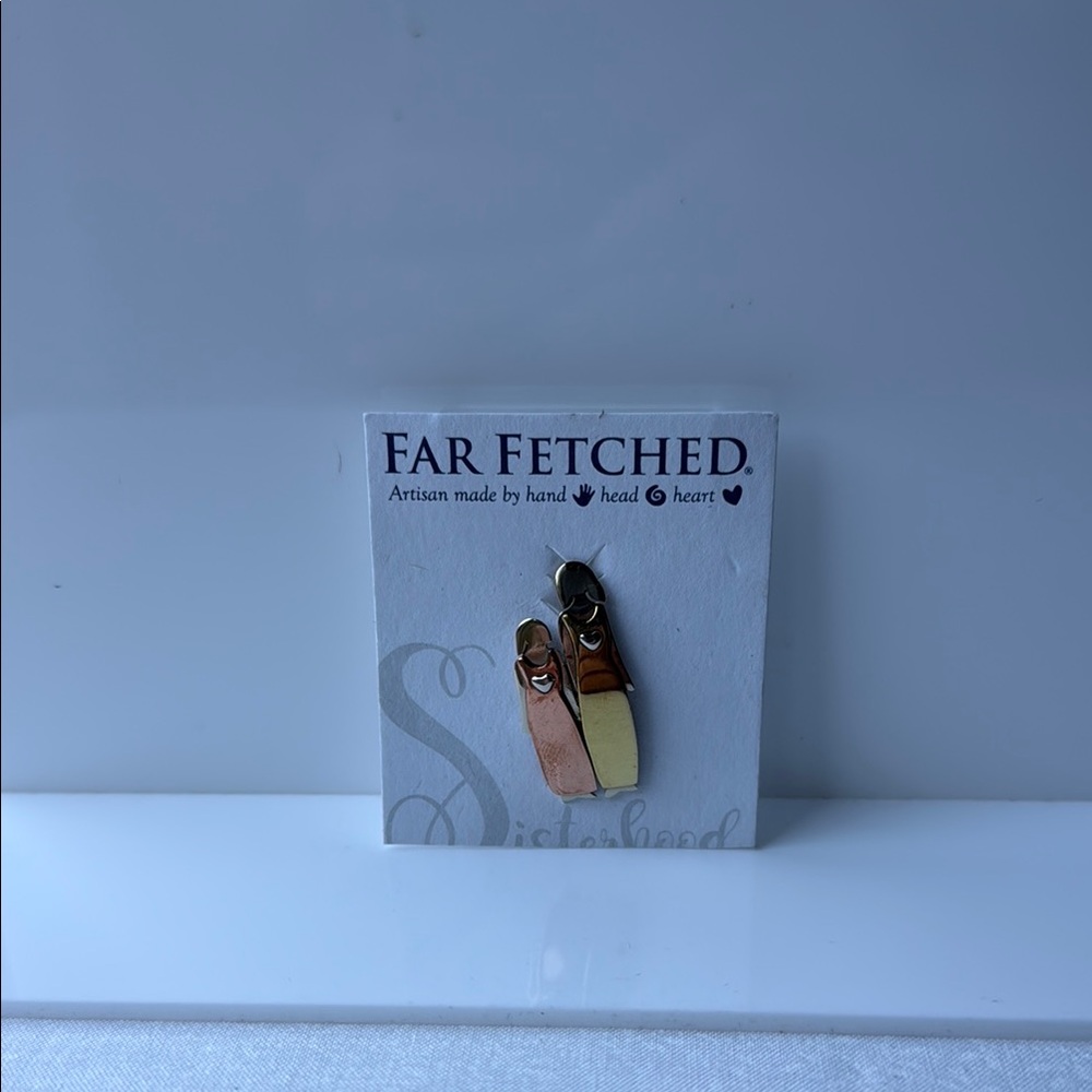 Far Fetched Mixed‎ Metal Sisterhood brooch